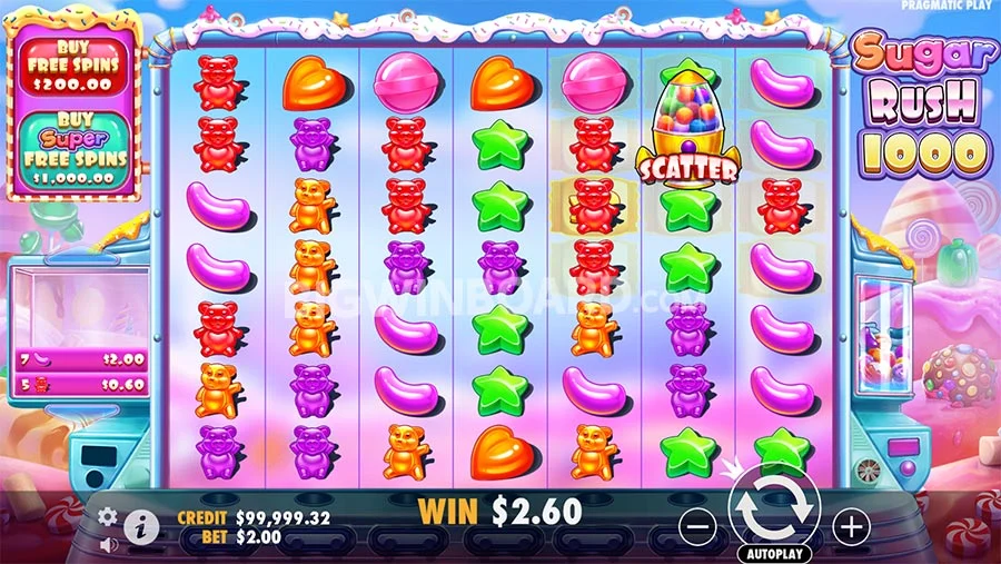 Sugar Rush 1000 бонусні функції — множники та фріспіни